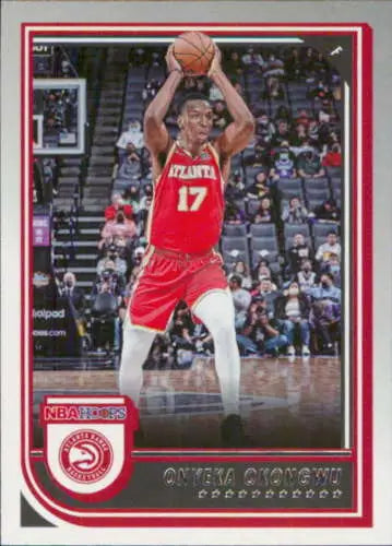 2022-23 Panini NBA Hoops #87 Onyeka Okongwu basketball card with original gloss finish