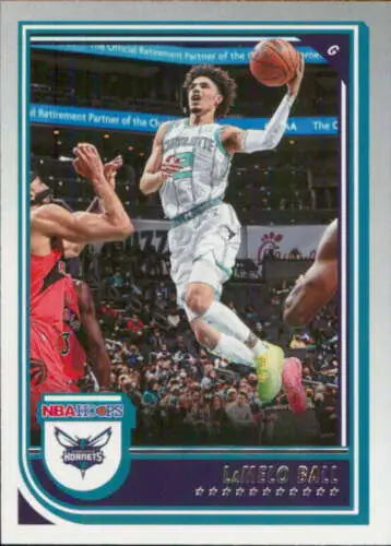 2022-23 Panini NBA Hoops LaMelo Ball Basketball Card with original gloss finish