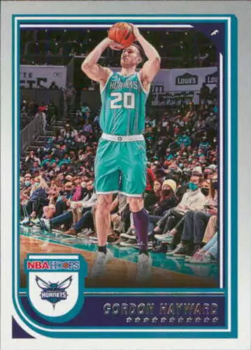 Gordon Hayward basketball card from 2022-23 Panini NBA Hoops with original gloss