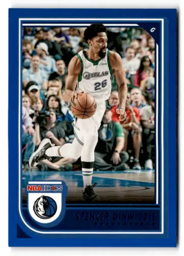 Spencer Dinwiddie 2022-23 Panini NBA Hoops Blue basketball card with original gloss