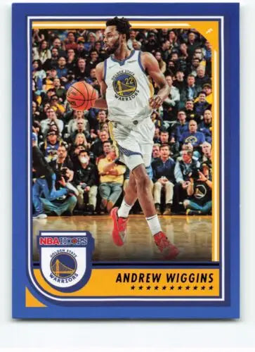 Andrew Wiggins 2022-23 Panini NBA Hoops Blue basketball card with original gloss finish