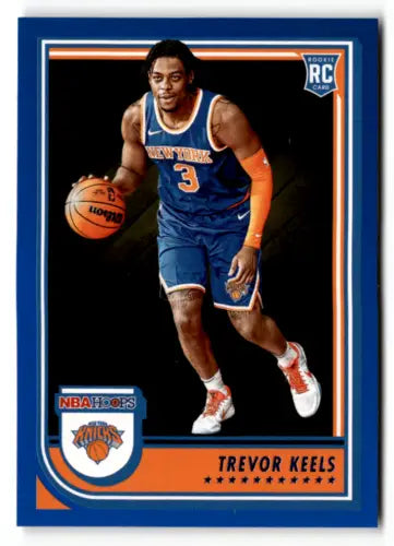 Trevor Keels Rookie Basketball Card from 2022-23 Panini NBA Hoops Blue in NM-MT condition