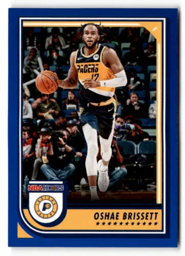 Oshae Brissett basketball card from 2022-23 Panini NBA Hoops Blue with original gloss