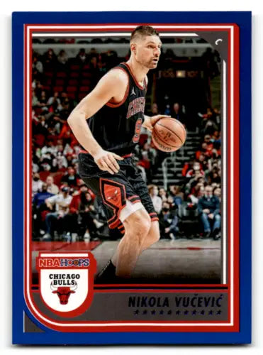 Nikola Vučević basketball card from 2022-23 Panini NBA Hoops Blue with original gloss