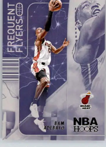 2022-23 Panini NBA Hoops Frequent Flyers #11 Bam Adebayo basketball card original gloss