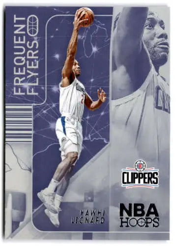 Kawhi Leonard basketball card from 2022-23 Panini NBA Hoops Frequent Flyers original gloss