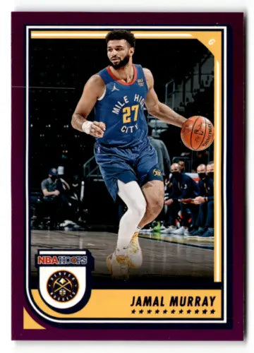 Jamal Murray 2022-23 Panini NBA Hoops Purple basketball card with original gloss NM-MT