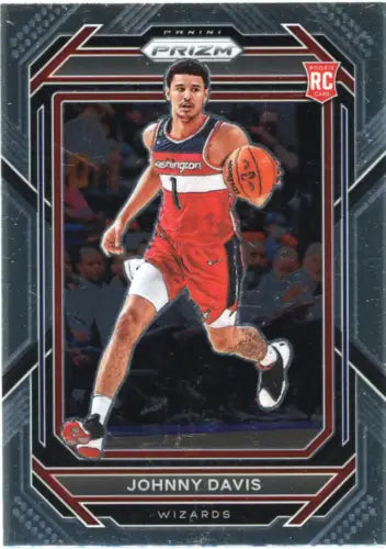 2022-23 Panini Prizm Johnny Davis Rookie Card for Washington Wizards NBA collectors