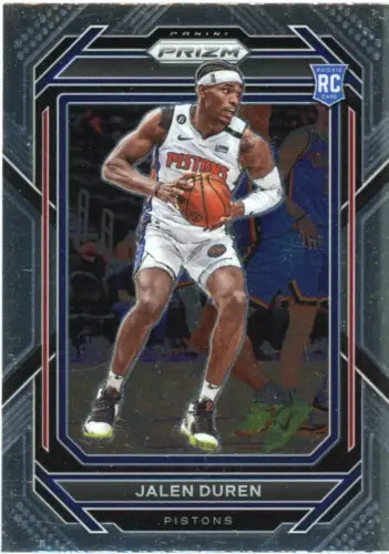 2022-23 Panini Prizm #239 Jalen Duren Rookie card for Detroit Pistons collectors