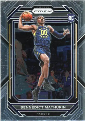 Benedict Mathurin rookie card from 2022-23 Panini Prizm Indiana Pacers NM-MT condition