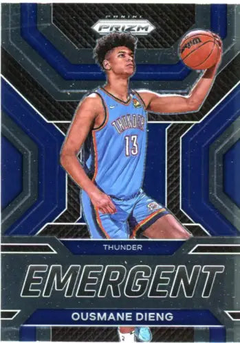 Ousmane Dieng 2022-23 Panini Prizm Emergent Charlotte Hornets Basketball Card