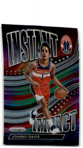 Johnny Davis basketball card from 2022-23 Panini Prizm Instant Impact with original gloss