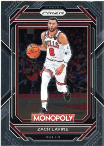 Zach LaVine 2022-23 Panini Prizm Monopoly basketball card from Chicago Bulls