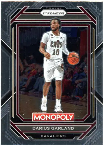 Darius Garland basketball card from 2022-23 Panini Prizm Monopoly Cleveland Cavaliers