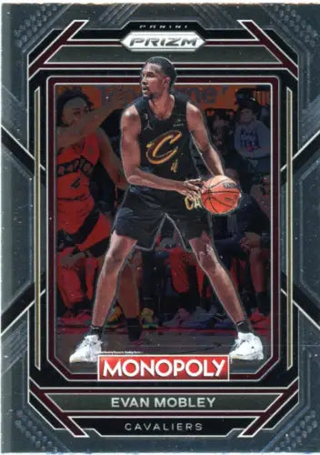 Evan Mobley basketball card from 2022-23 Panini Prizm Monopoly collection