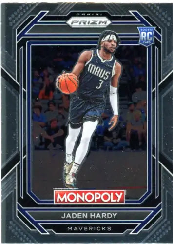 Jaden Hardy Rookie Basketball Card 2022-23 Panini Prizm Monopoly Dallas Mavericks NM-MT