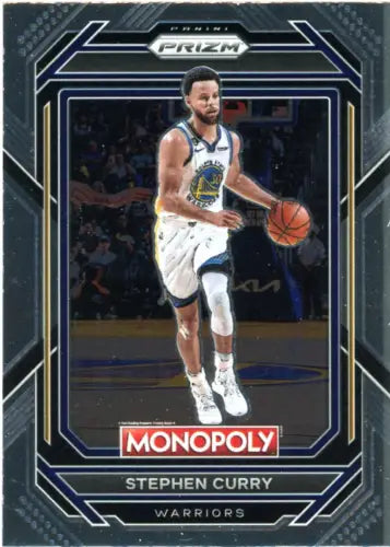 Stephen Curry 2022-23 Panini Prizm Monopoly basketball card Golden State Warriors NM-MT