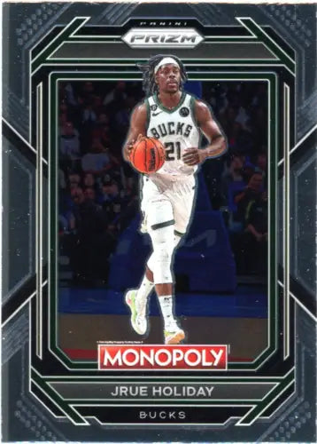 2022-23 Panini Prizm Monopoly Jrue Holiday Milwaukee Bucks Basketball Card NM-MT