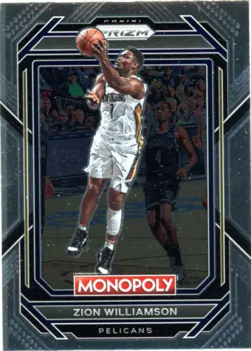 Zion Williamson 2022-23 Panini Prizm Monopoly basketball card New Orleans Pelicans