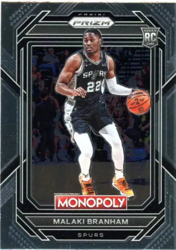 Malaki Branham basketball card from 2022-23 Panini Prizm Monopoly Rookie set