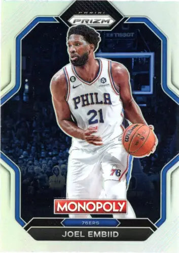 Joel Embiid 2022-23 Panini Prizm Monopoly All-Stars Silver basketball card