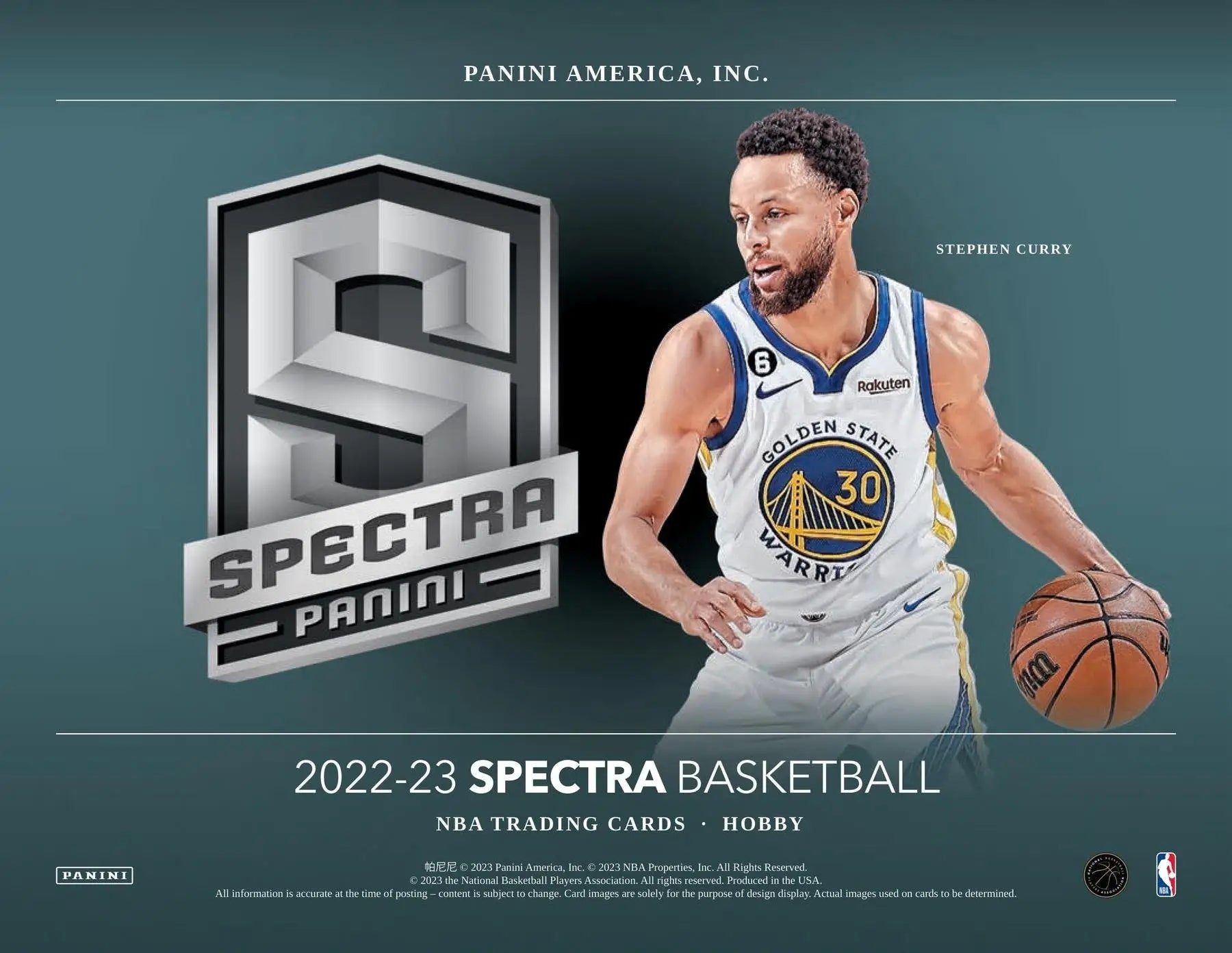 2022-23 Panini Spectra Basketball Hobby Box featuring Golden State Warriors rookie jersey autographs