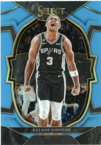 2022-23 Select Light Blue Keldon Johnson San Antonio Spurs Card NM-MT /299