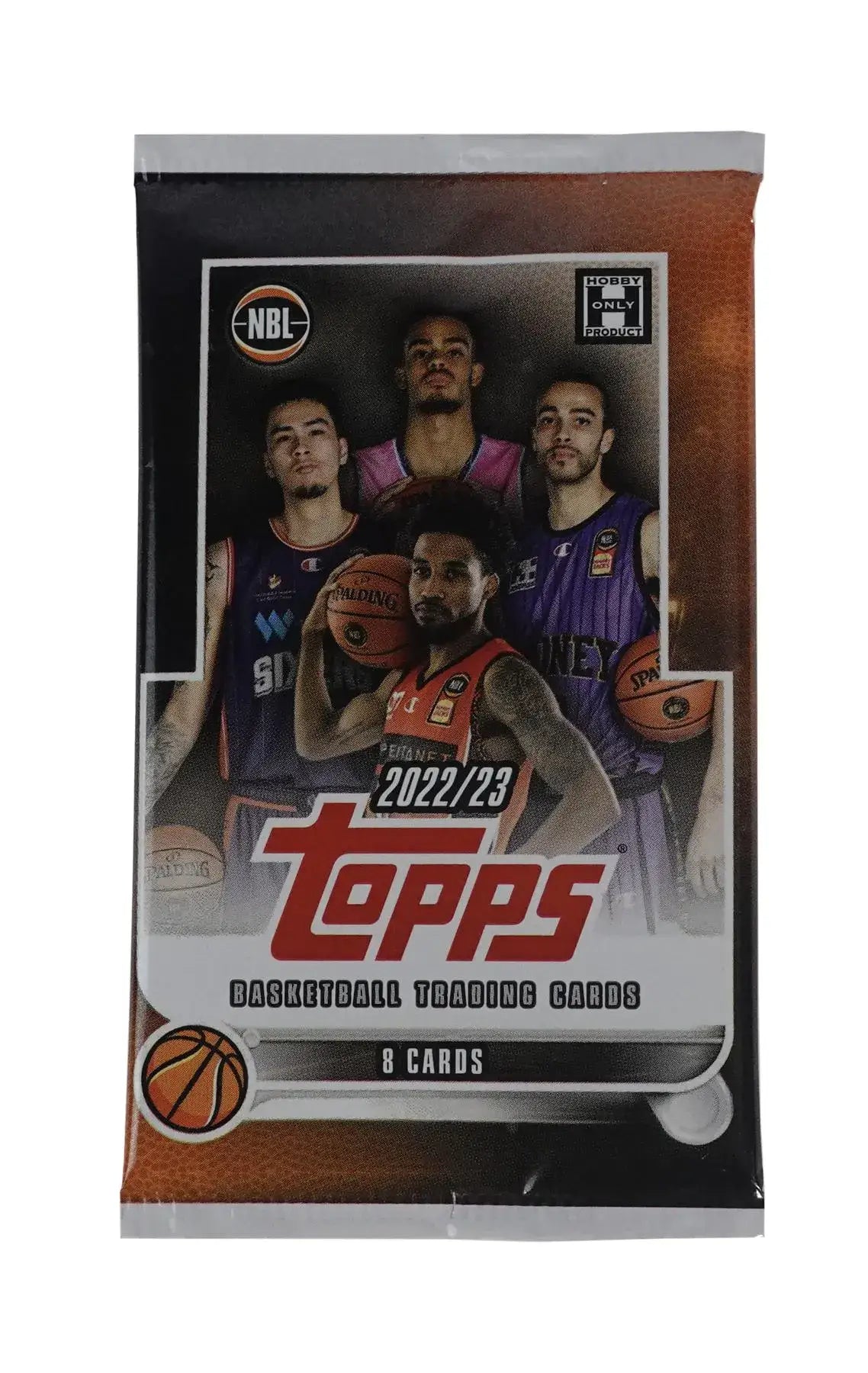 Sealed pack of 2022-23 Topps NBA basketball cards with exclusive sun ray parallels