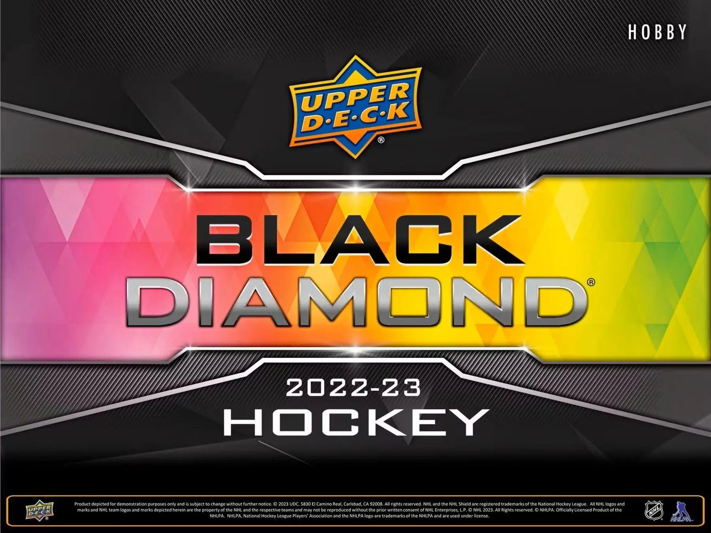 2022-23 Upper Deck Black Diamond Hockey Hobby Box features exquisite collection design