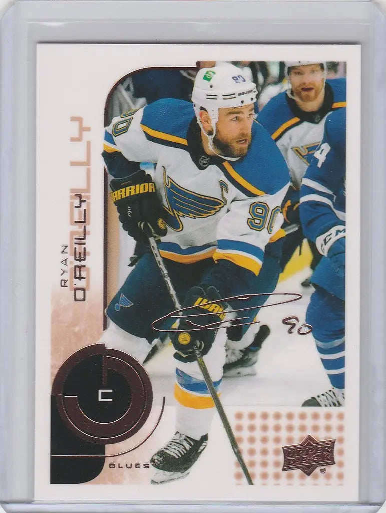 Hockey trading card of Ryan O’Reilly from Upper Deck MVP 20th Anniversary, St. Louis Blues