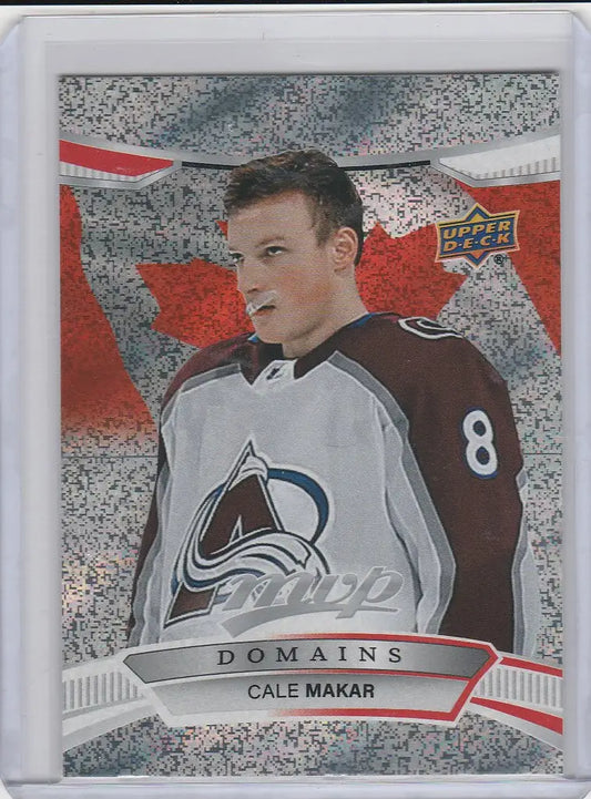 Hockey trading card of Cale Makar Colorado Avalanche from Upper Deck MVP collection