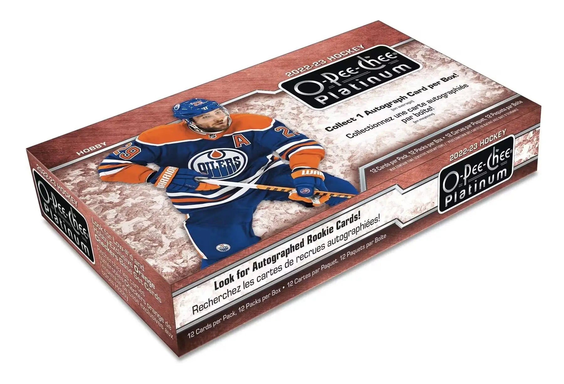 O-Pee-Chee Platinum Hockey Hobby Box featuring Edmonton Oilers player and marquee rookies