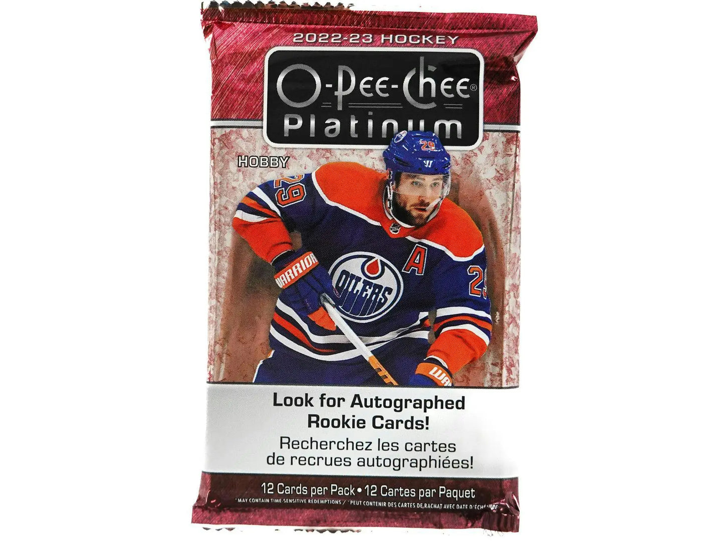 O-Pee-Chee Platinum Hockey trading card pack with Edmonton Oilers player, base set veterans