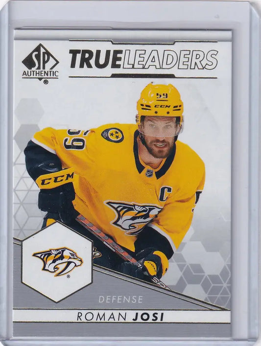 Hockey trading card of Roman Josi from the Nashville Predators 2022-23 Upper Deck series