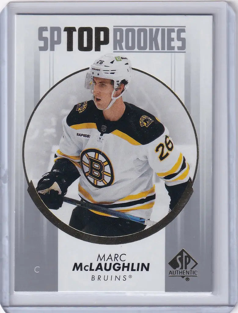 Hockey trading card of Marc McLaughlin from Upper Deck SP Authentic Boston Bruins