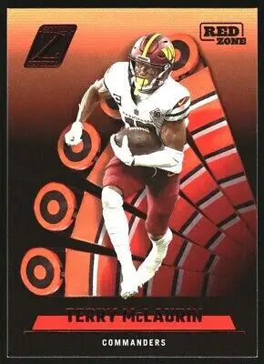 Terry McLaurin 2022 Zenith Red Zone #25 football card from Washington Commanders