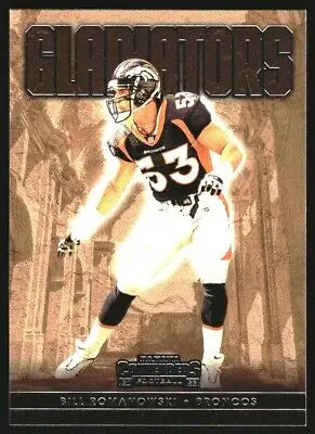 2022 Panini Contenders Gladiators Bill Romanowski Denver Broncos Football Card NM-MT