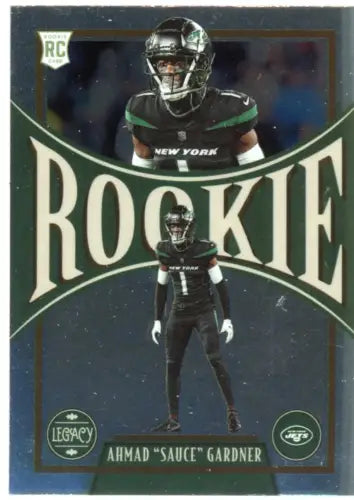 Ahmad Sauce Gardner rookie card from 2022 Panini Chronicles Legacy Update Rookies