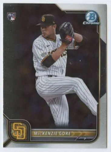 Mackenzie Gore 2022 Bowman Chrome Rookie Card original gloss Padres collectible