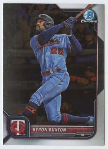 Byron Buxton 2022 Bowman Chrome #94 baseball card with original gloss for collectors