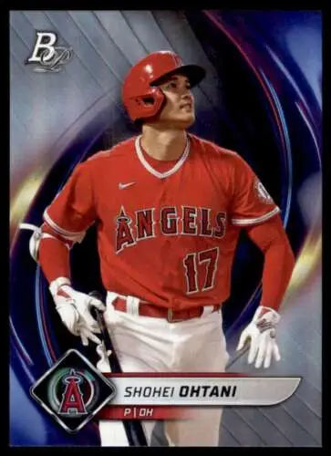 Shohei Ohtani baseball card in original gloss from 2022 Bowman Platinum NM-MT Angels