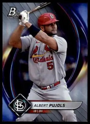 2022 Bowman Platinum #2 Albert Pujols baseball card with original gloss, NM condition