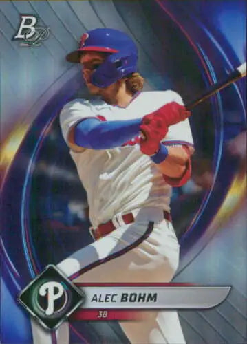 Alec Bohm 2022 Bowman Platinum baseball card with original gloss NM-MT Phillies