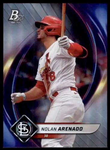 2022 Bowman Platinum #43 Nolan Arenado baseball card with original gloss finish