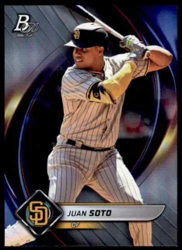 Juan Soto 2022 Bowman Platinum #60 baseball card with original gloss for Padres fans