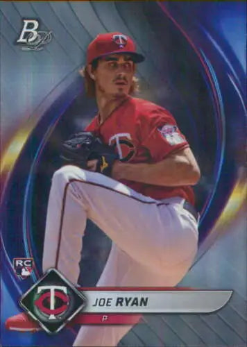 2022 Bowman Platinum #70 Joe Ryan NM-MT RC Rookie Twins baseball card with original gloss