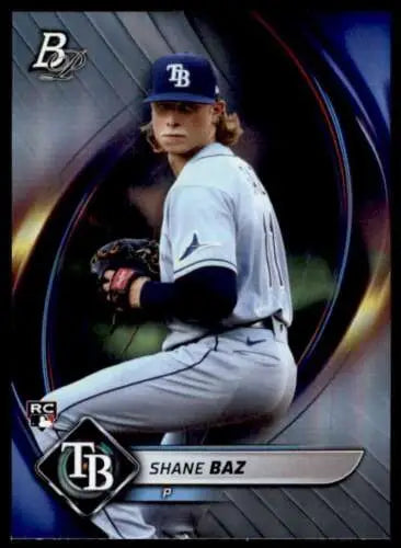 Shane Baz 2022 Bowman Platinum baseball card featuring original gloss and NM-MT condition