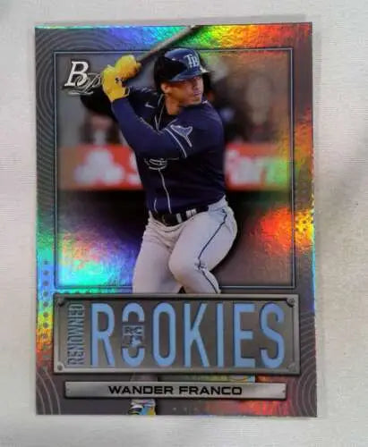 Wander Franco baseball card 2022 Bowman Platinum Renowned Rookies original gloss NM-MT