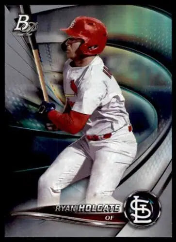 2022 Bowman Platinum Ryan Holgate baseball card with original gloss for Cardinals fans