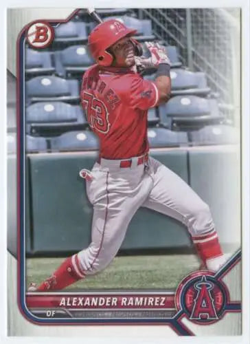 Alexander Ramirez baseball card from 2022 Bowman Prospects with original gloss finish